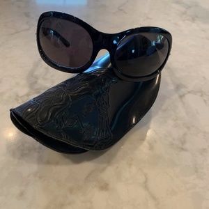 Versace sunglasses - black with bling on side